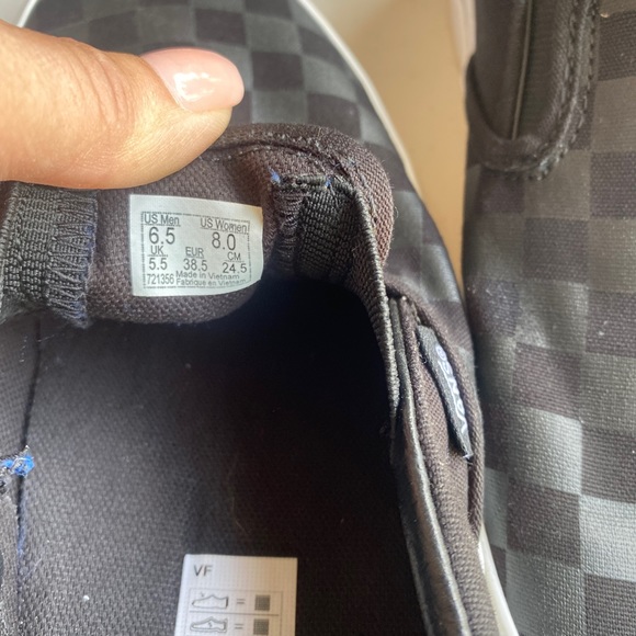Vans Slip-ons: Black Checkered - Picture 4 of 4